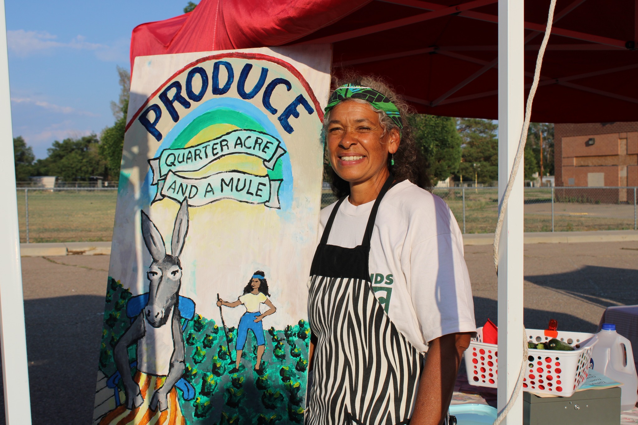 Quarter Acre and a Mule - Pueblo Colorado - Perdita Butler at the Pueblo Farmers Market